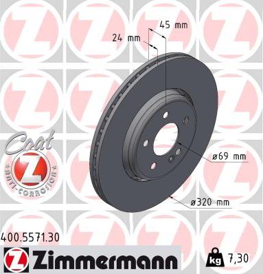Zimmermann 400.5571.30 - Kočioni disk www.molydon.hr