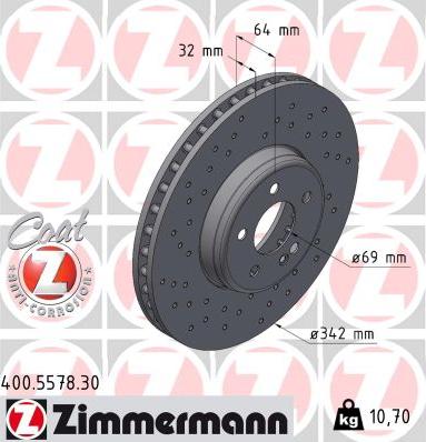 Zimmermann 400.5578.30 - Kočioni disk www.molydon.hr