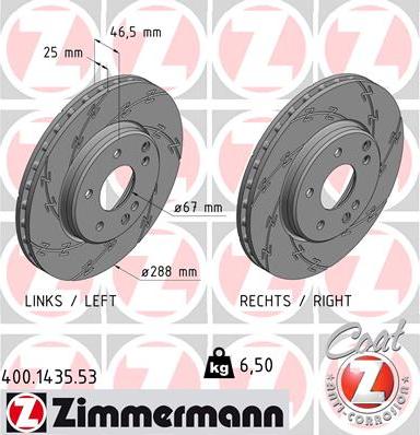 Zimmermann 400.1435.53 - Kočioni disk www.molydon.hr