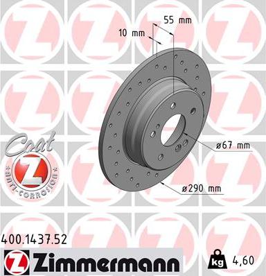 Zimmermann 400.1437.52 - Kočioni disk www.molydon.hr