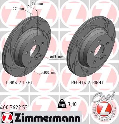 Zimmermann 400.3622.53 - Kočioni disk www.molydon.hr
