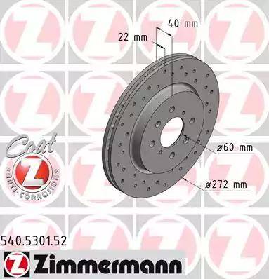 Zimmermann 540.5301.52 - Kočioni disk www.molydon.hr