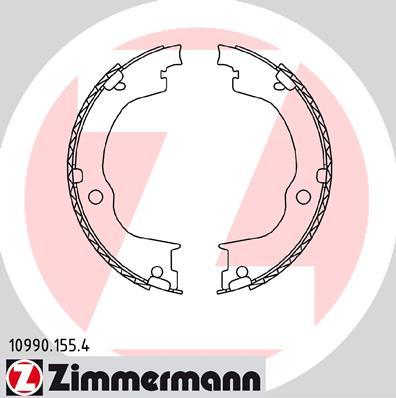 Zimmermann 10990.155.4 - Komplet kočionih obloga, rucna kočnica www.molydon.hr