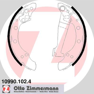 Zimmermann 10990.102.4 - Komplet kočnica, bubanj kočnice www.molydon.hr
