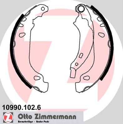 Zimmermann 10990.102.6 - Komplet kočnica, bubanj kočnice www.molydon.hr