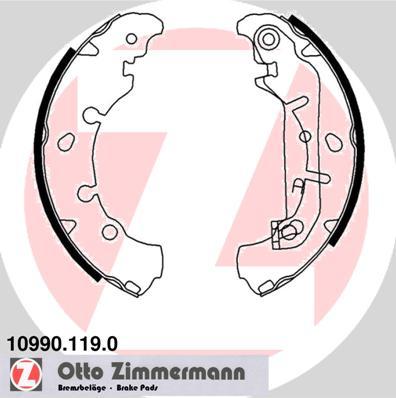 Zimmermann 10990.119.0 - Komplet kočnica, bubanj kočnice www.molydon.hr