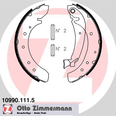 Zimmermann 10990.111.5 - Komplet kočnica, bubanj kočnice www.molydon.hr