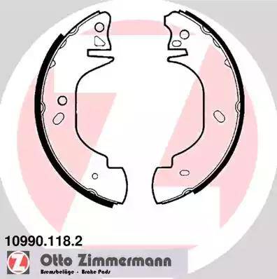Zimmermann 10990.118.2 - Komplet kočnica, bubanj kočnice www.molydon.hr