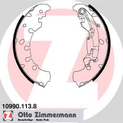 Zimmermann 10990.113.8 - Komplet kočnica, bubanj kočnice www.molydon.hr