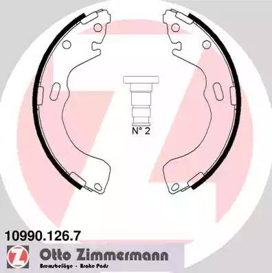 Zimmermann 10990.126.7 - Komplet kočnica, bubanj kočnice www.molydon.hr