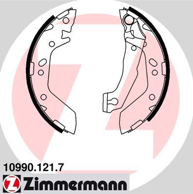 Zimmermann 10990.121.7 - Komplet kočnica, bubanj kočnice www.molydon.hr