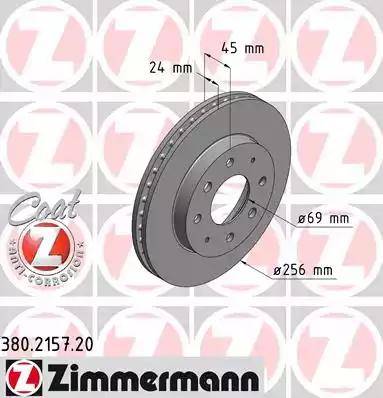 Zimmermann 380.2157.20 - Kočioni disk www.molydon.hr