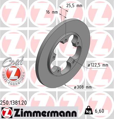 Zimmermann 250.1381.20 - Kočioni disk www.molydon.hr