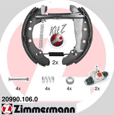 Zimmermann 20990.106.0 - Komplet kočnica, bubanj kočnice www.molydon.hr