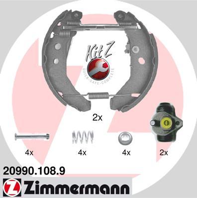 Zimmermann 20990.108.9 - Komplet kočnica, bubanj kočnice www.molydon.hr