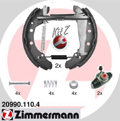 Zimmermann 20990.110.4 - Komplet kočnica, bubanj kočnice www.molydon.hr
