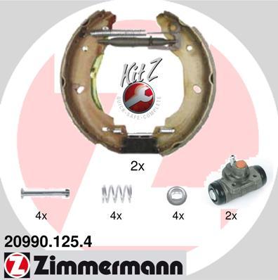 Zimmermann 20990.125.4 - Komplet kočnica, bubanj kočnice www.molydon.hr