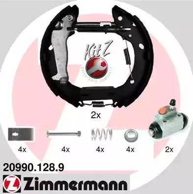 Zimmermann 20990.128.9 - Komplet kočnica, bubanj kočnice www.molydon.hr