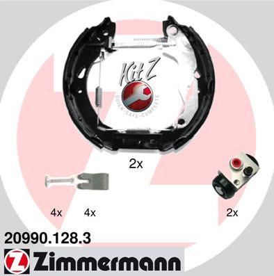 Zimmermann 20990.128.3 - Komplet kočnica, bubanj kočnice www.molydon.hr