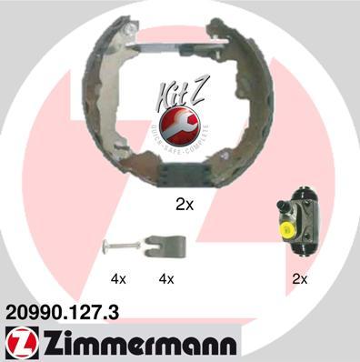 Zimmermann 20990.127.3 - Komplet kočnica, bubanj kočnice www.molydon.hr