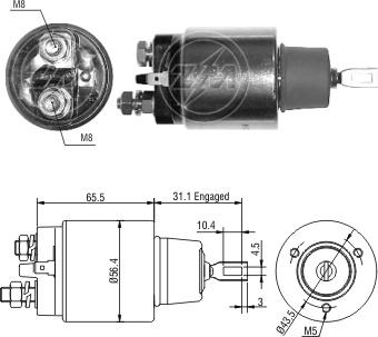 ZM ZM-975 - Elektromagnetni Prekidač, starter www.molydon.hr