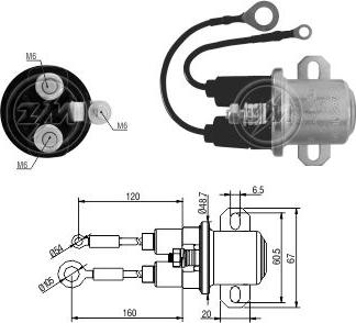 ZM ZM409 - Elektromagnetni Prekidač, starter www.molydon.hr