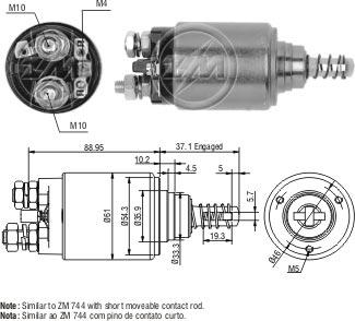 ZM ZM-544 - Elektromagnetni Prekidač, starter www.molydon.hr