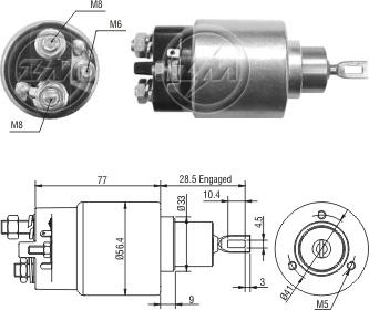ZM ZM6973 - Elektromagnetni Prekidač, starter www.molydon.hr