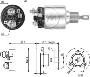 ZM ZM-3674 - Elektromagnetni Prekidač, starter www.molydon.hr