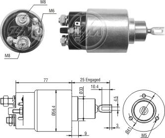 ZM ZM 2-973 - Elektromagnetni Prekidač, starter www.molydon.hr