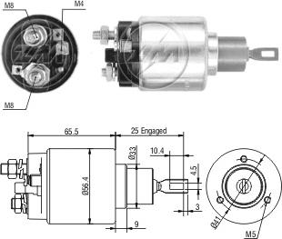 ZM ZM2674 - Elektromagnetni Prekidač, starter www.molydon.hr