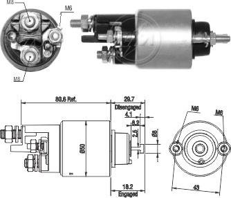 ZM ZM2708 - Elektromagnetni Prekidač, starter www.molydon.hr