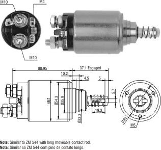 ZM ZM-744 - Elektromagnetni Prekidač, starter www.molydon.hr