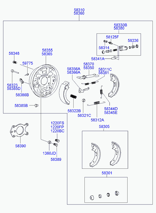 Hyundai 5833025000 - Kočioni cilindar kotača www.molydon.hr