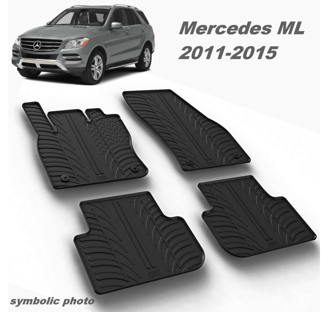 GUMENI AUTO TEPISI ZA MERCEDES ML - KOMPLET PREDNJI I ZADNJI