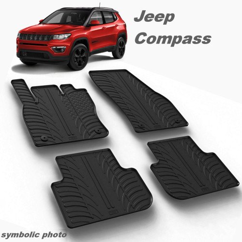 GUMENI AUTO TEPISI ZA JEEP COMPASS - KOMPLET PREDNJI I ZADNJI GUMENI AUTO TEPISI ZA JEEP COMPASS - KOMPLET PREDNJI I ZADNJI