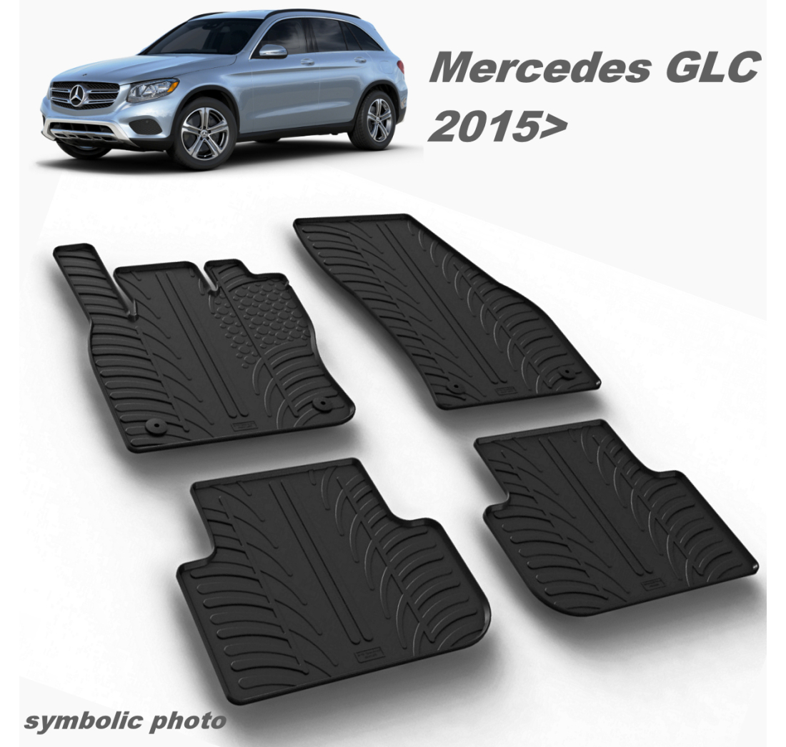 GUMENI AUTO TEPISI ZA MERCEDES GLC 2015> , GLCOUPE 2020> - KOMPLET PREDNJI I ZADNJI