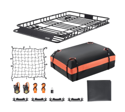 Krovna košara 1625 x 990 x 105 mm - nosivost 113,4 kg, torba, mreža i remeni