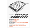 Krovna košara 1168 x 914 x 102 mm - nosivost 90,72 kg, sklopiva