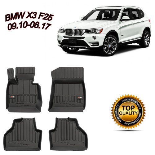 TIPSKI GUMENI PREMIUM 3D TEPISI ZA BMW X3 F25 09.10-08.17 TIPSKI GUMENI PREMIUM 3D TEPISI ZA BMW X3 F25 09.10-08.17