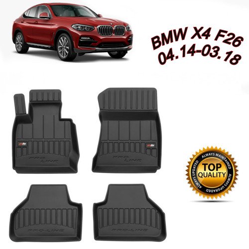 TIPSKI GUMENI PREMIUM 3D TEPISI ZA BMW X4 F26 04.14-03.18 TIPSKI GUMENI PREMIUM 3D TEPISI ZA BMW X4 F26 04.14-03.18