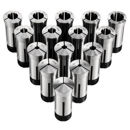 Komplet steznih čahura 5C, 15 komada, raspon 3,2–25,4 mm (1/8″–1″), TIR 0,02 mm, kutija Komplet steznih čahura 5C, 15 komada, raspon 3,2–25,4 mm (1/8″–1″), TIR 0,02 mm, kutija