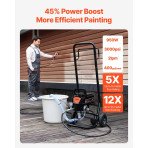 Električni uređaj za bezzračno prskanje 950 W, 207 bar, 2,0 l/min, masa 13,3 kg
