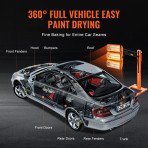 Infracrvena lampa za sušenje laka 3300 W, 1 komad u pakiranju