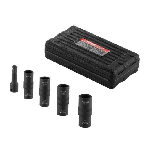 Set udarnih nasadnih ključeva za matice kotača, 21,0 × 11,5 × 5,5 cm, masa 1,3 kg Set udarnih nasadnih ključeva za matice kotača, 21,0 × 11,5 × 5,5 cm, masa 1,3 kg