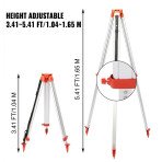 Aluminijski stativ za laser 1,04–1,65 m, s mjernom letvom 5 m