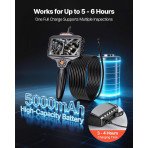 Endoskopska kamera s dvije leće, kabel 5 m, vodootporna, glava 360°