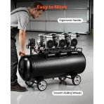 Kompresor za zrak, 100 L, 3 kW, 198 l/min, 6 bar