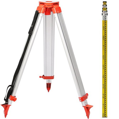Aluminijski stativ za laser 1,04–1,65 m, s mjernom letvom 5 m Aluminijski stativ za laser 1,04–1,65 m, s mjernom letvom 5 m