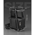 Kolica za aparat za zavarivanje s 2 razine, okretna, masa 17,7 kg